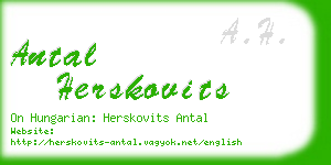 antal herskovits business card